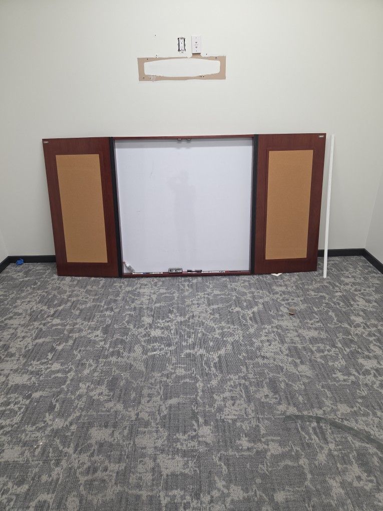 Dry Erase Board Cabinet.