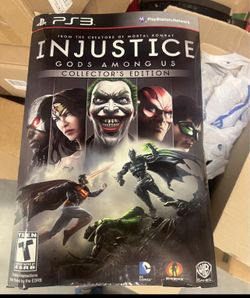 Injustice Gods Among Us Collectors Edition PlayStation 3 PS3 ( read description ) NOT as