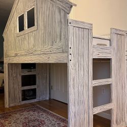 Solid Wood Bunk Bed 