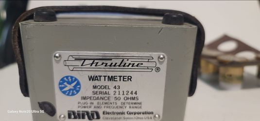 Bird Thruline Wattmetter Model 43 with Elements included
$350