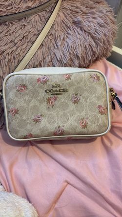Coach Floral Print Camera Crossbody Bag