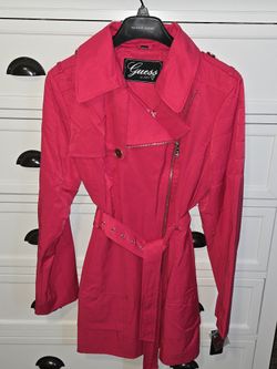 Guess Coat/jacket, Magenta, Size XL, Brand New
