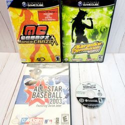 (4) Nintendo GameCube Games Sports Related