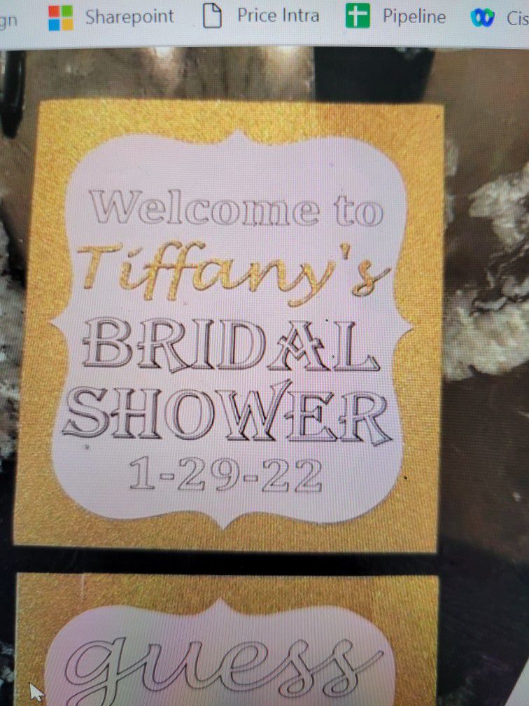 3 Bridal Shower Signs