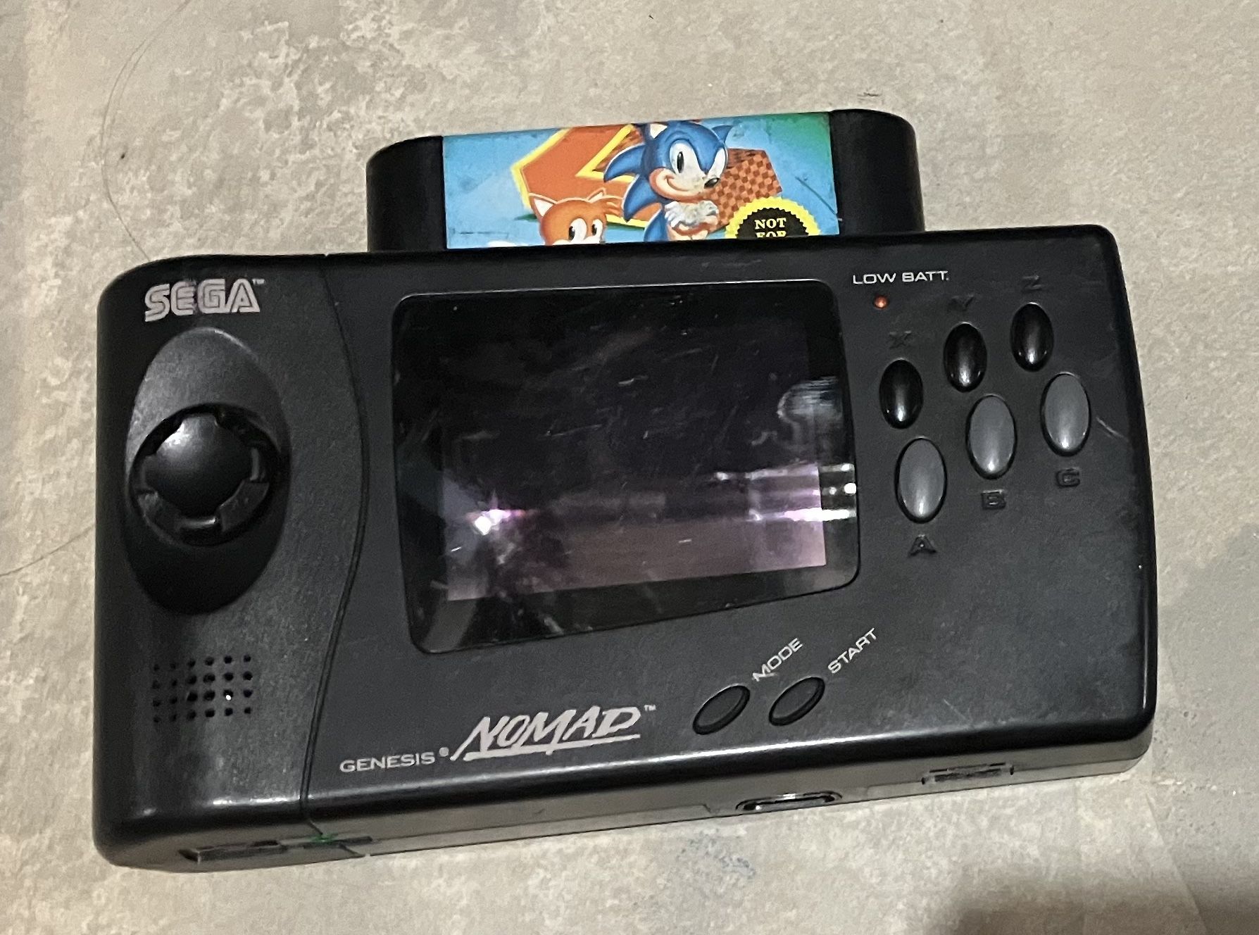 Vintage Sega Nomad Portable Game Console