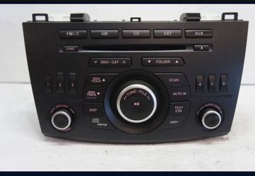 2012-2013 MAZDA 3 RADIO AM FM CD PLAYER RECEIVER 