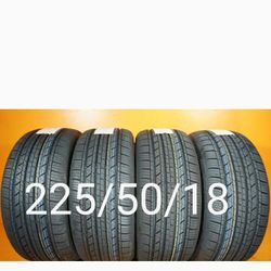 4 New Tires For Sale 225/50/18 We Service Motorcycle Tires