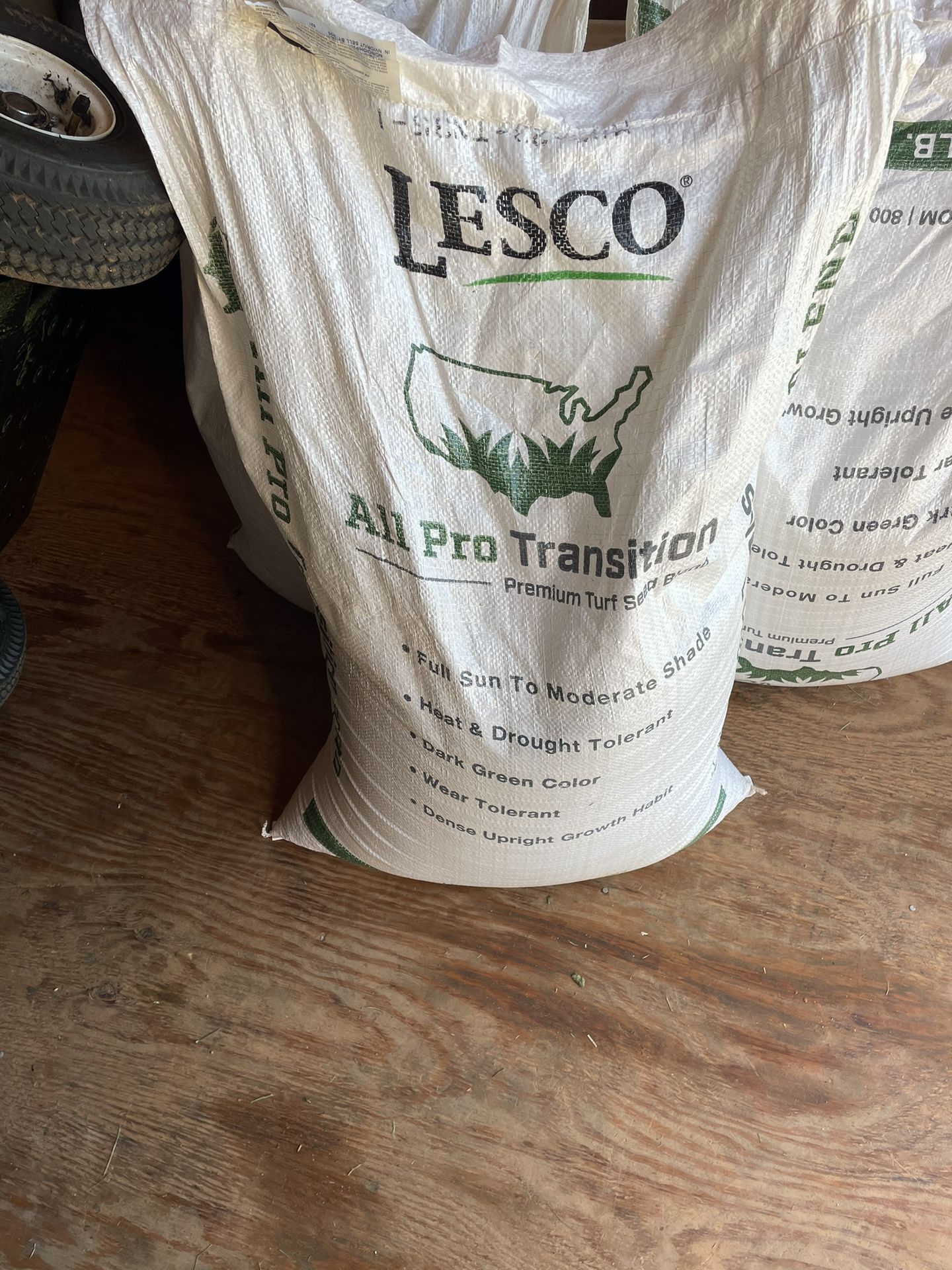 3 Bags Lesco All Pro Transition Seed Blend Tall Fescue Grass Seed 50 lbs.