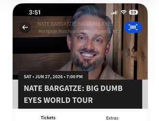 Nate Bargatze- 2 tickets