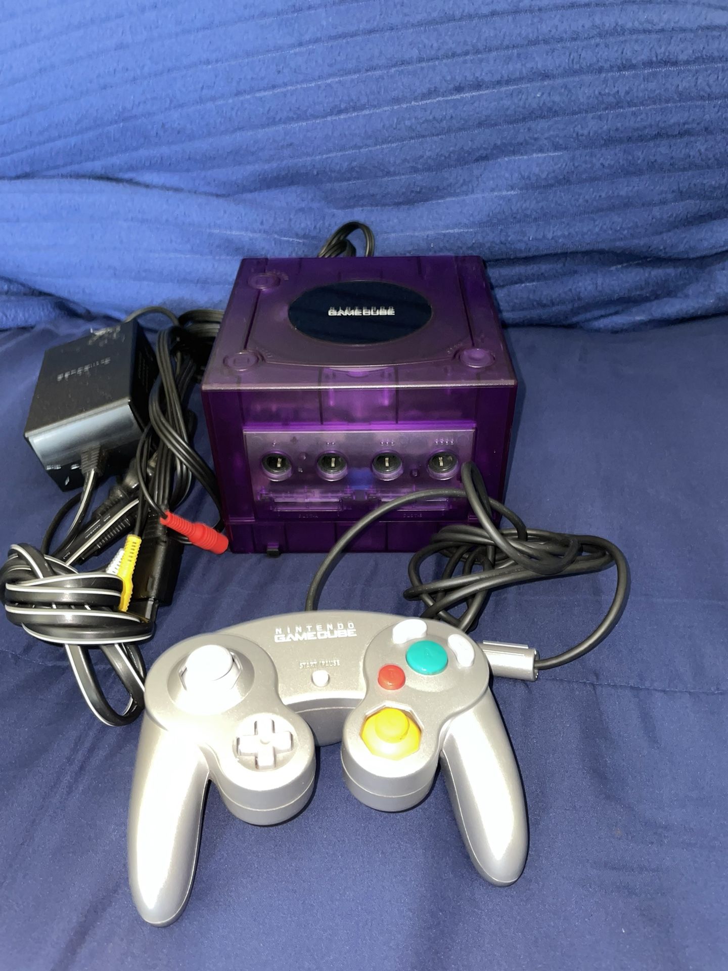 Nintendo GameCube Custom Reshell W/ One Controller & Cables