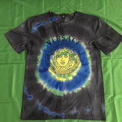 Versace Men's Tie Dye T-shirt Taylor Fit Size Large Pre- Owned Vintage Gem