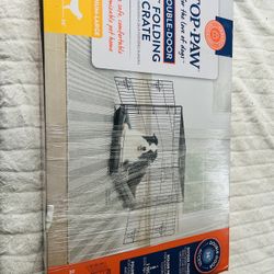 Top Paw® Double Door 36’’ Folding Wire Dog Crate with Divider Panel