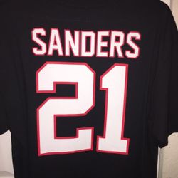 Atlanta falcons deion sanders hall of fame tee size large