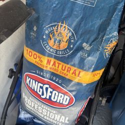2 Kingsford Premium Wood Char For BBQ Grills  (18 Lb Per Bag)