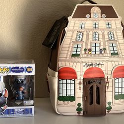 Funko Pop Disney’s Ratatouille Remy Diamond with Loungefly Backpack Set