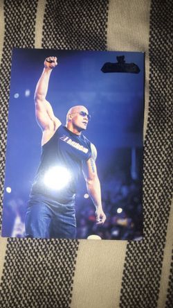 The rock wwe card