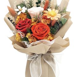 🌸 Preserved Flowers Bouquet with Gift Box – New in Box 🌸