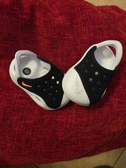 Nike Aqua Swoosh Sandal TD 'Black Hyper Orange'