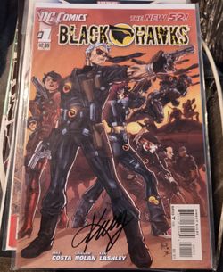 DC Black Hawks #1 Signed By Ken Lashley