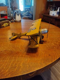Vintage toy by plane