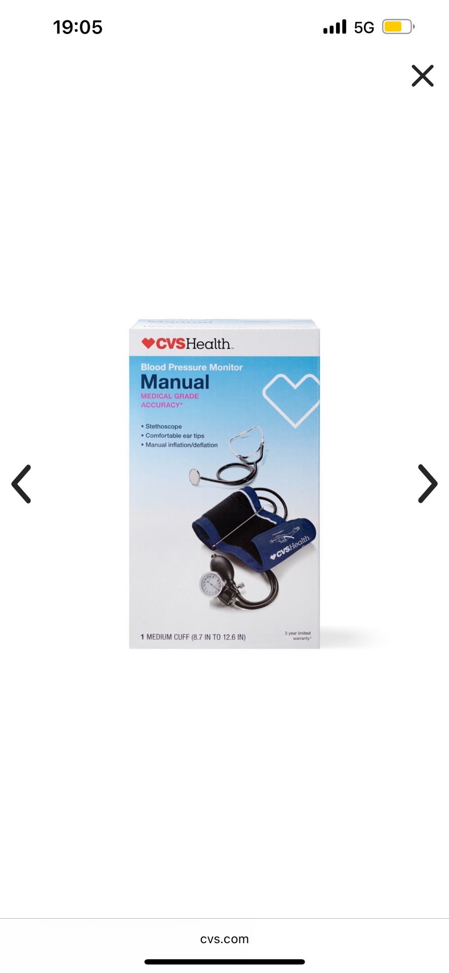 Blood Pressure Cuff With Stethoscope 