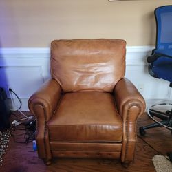 Brown Leather Lazy Boy Chair