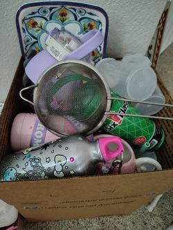 Box Full Of Kitchen Items