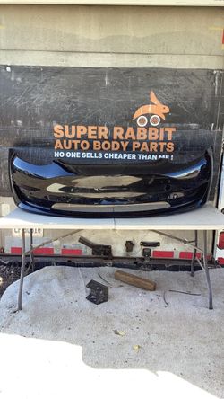 2017 Model 3 Bumper Front w/sensor holes OEM Original 🐰👍🏼 2021