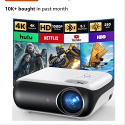 NEW HAPPRUN NATIVE 1080P BLUETOOTH PROJECTOR