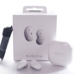 Original Samsung Galaxy Buds Live, True Wireless Earbuds w/ANC - Mystic White