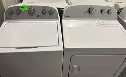 Whirlpool Washer & Dryer Set – Top Load, White, Matching