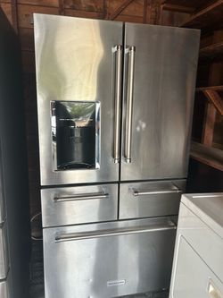 KITCHENAID FRENCH DOOR REFRIGERATOR Delivery Available for small fee 🚛
