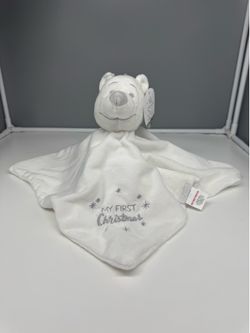 Disney Winnie the Pooh "My First Christmas" Baby Comforter/Lovey NWT
