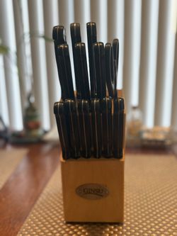 Ginsu 14-Piece Knife Block Set with Kitchen Shears
