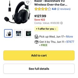 Brand new bluetooth Razor gaming headset