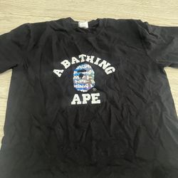 bape college tee size large