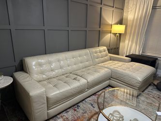 Cream Living room couch and chair