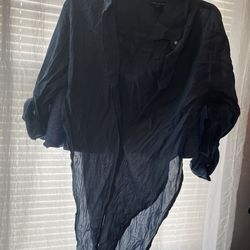 Button Down Shirt With Split On The Sides