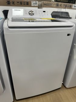 Samsung Deep Water Wash High Efficiency Impeller Medium ( 4.5-cu ft ) Top-Load Washer ( White )