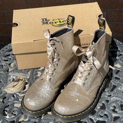 Gold Doc Martins
