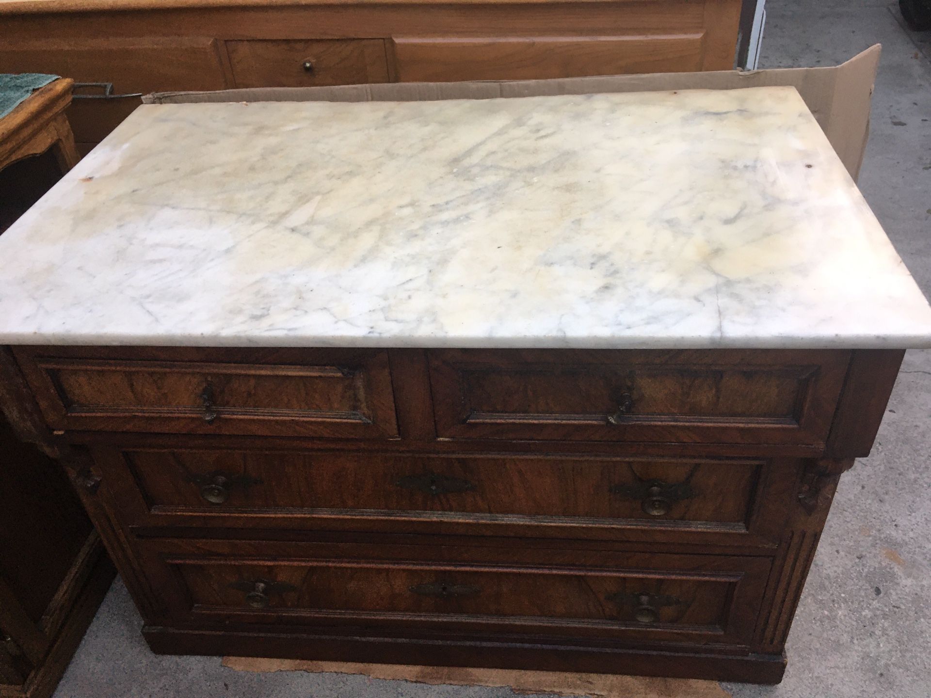 Antique Dresser with Marble Top