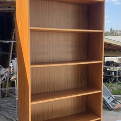 Pair of Vintage Mid Century Danish Teak Bookcase Bookshelves 