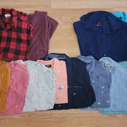 Men's Button Up Shirts (Large)