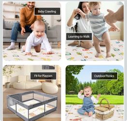 Portable Waterproof Activity PlayMat 50”/50”