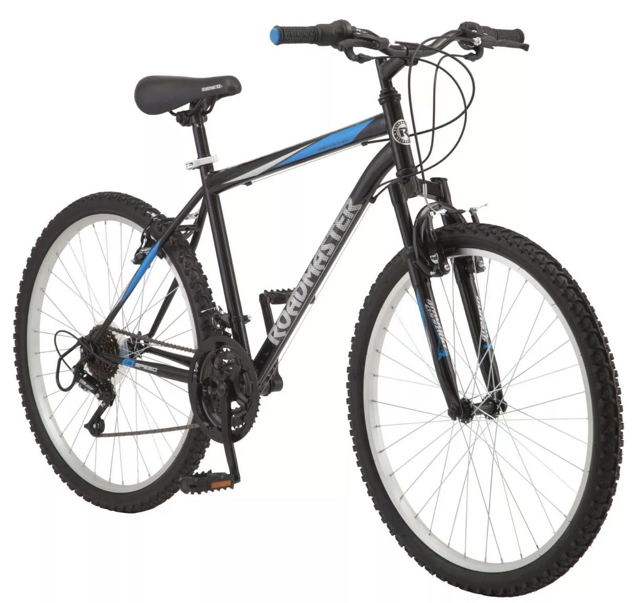 Roadmaster Granite Peak Men’s Mountain Bike 26in. Wheels in Black/Blue BRAND NEW IN BOX