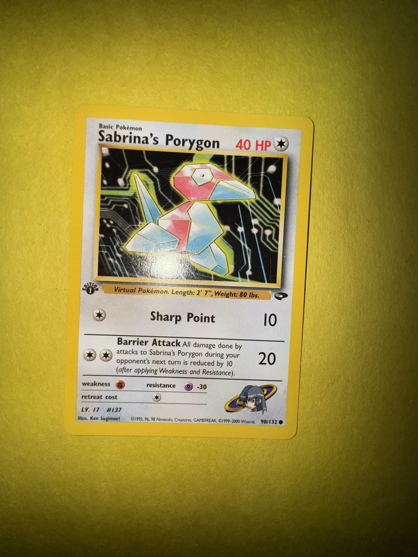 Sabrina's Porygon #98 Pokemon Gym Challenge