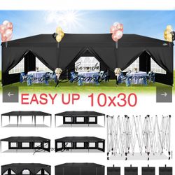 10x30 EASY UP wedding party tent outdoor canopy tent with side walls white FOR SALE 