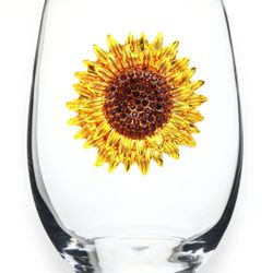 The Queens’ Jeweled Wine Glass - Sunflower