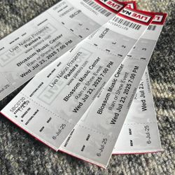 Pantera TICKETS 4 Pavilion Seats BLOSSOM MUSIC CENTER 7/23