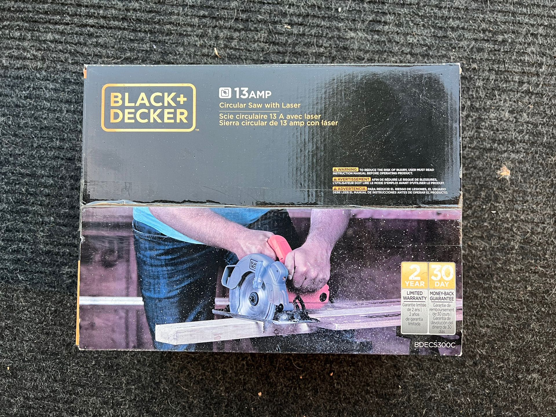 Black & Decker BDECS300C 13 Amp Circular Saw with Laser